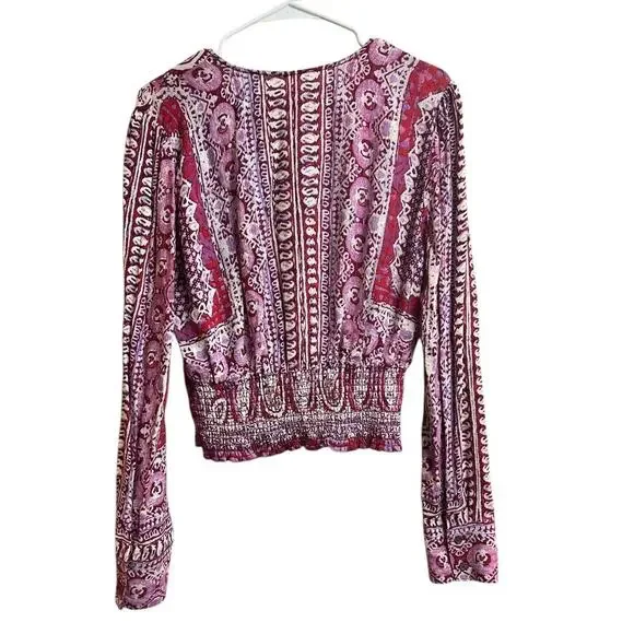 Free People Wild & Free Paisley Crop Top Medium - Picture 10 of 10